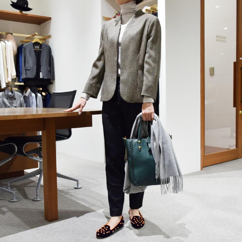 LARDINI ラルディーニ レディース ジャケット着用写真