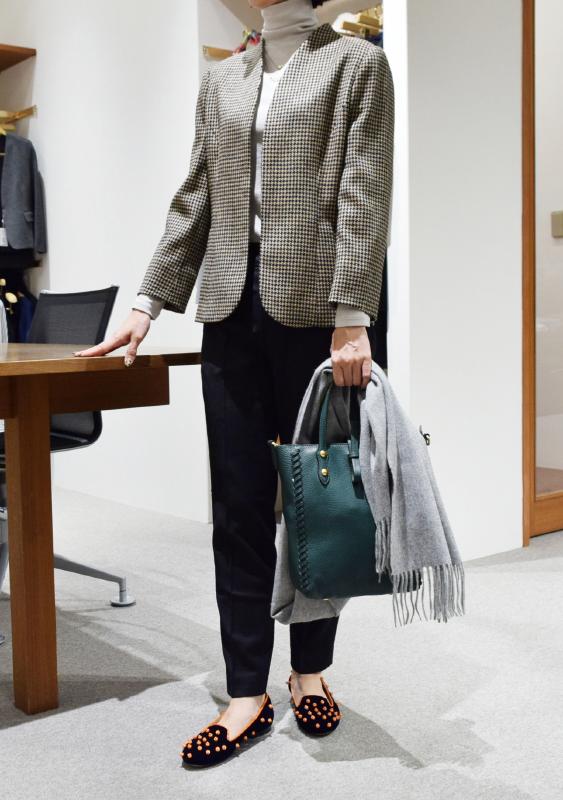 LARDINI ラルディーニ レディース ジャケット着用写真