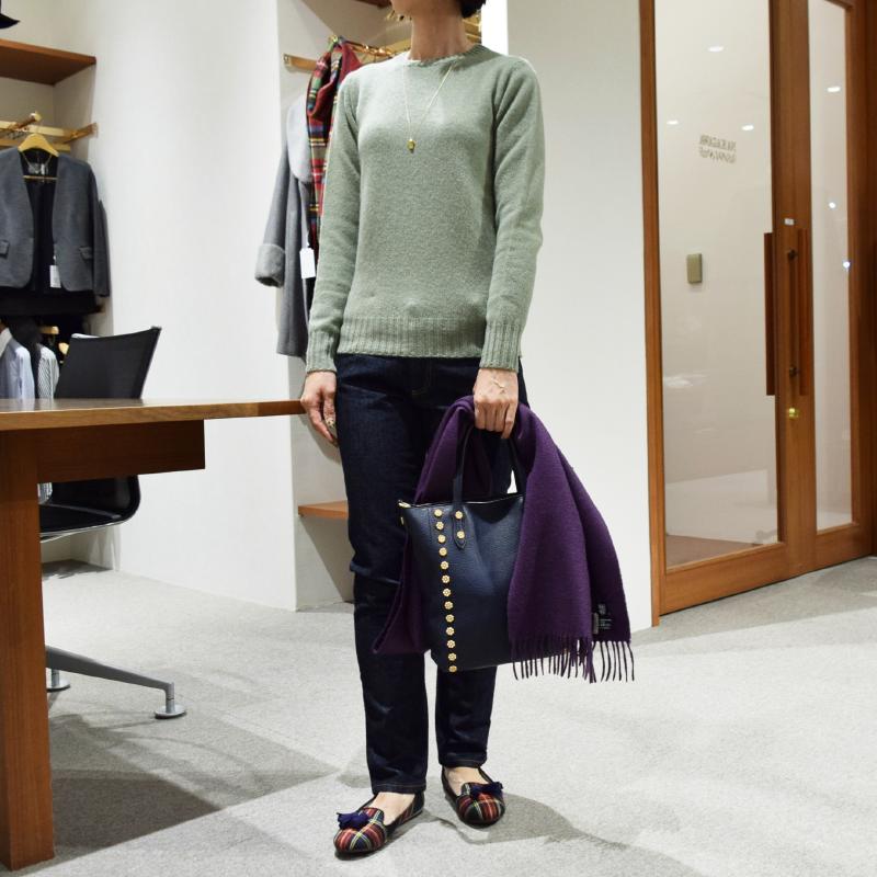 ZANONE ザノーネ レディース ニット着用写真