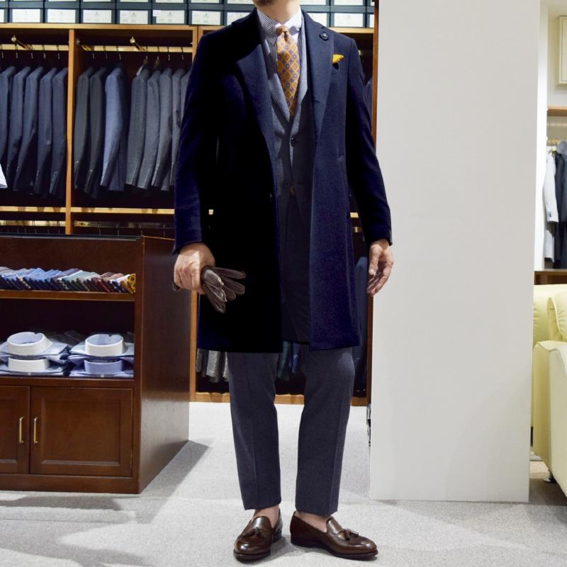 LARDINI ラルディーニ コート着用写真