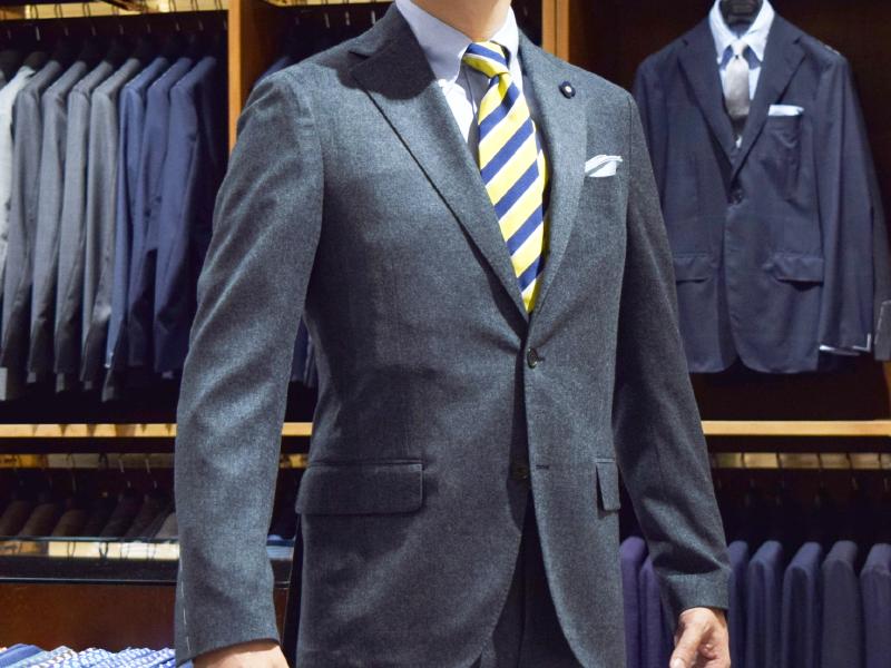 LARDINI ラルディーニ スーツ着用写真