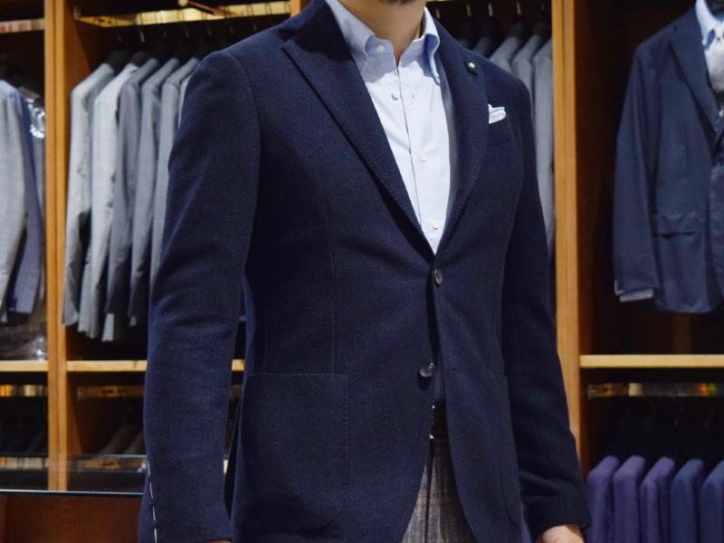 LARDINI ラルディーニ ジャケット着用写真