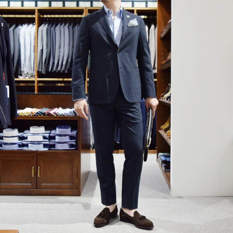 LARDINI ラルディーニ スーツ着用写真