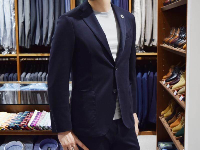LARDINI ラルディーニ スーツ着用写真