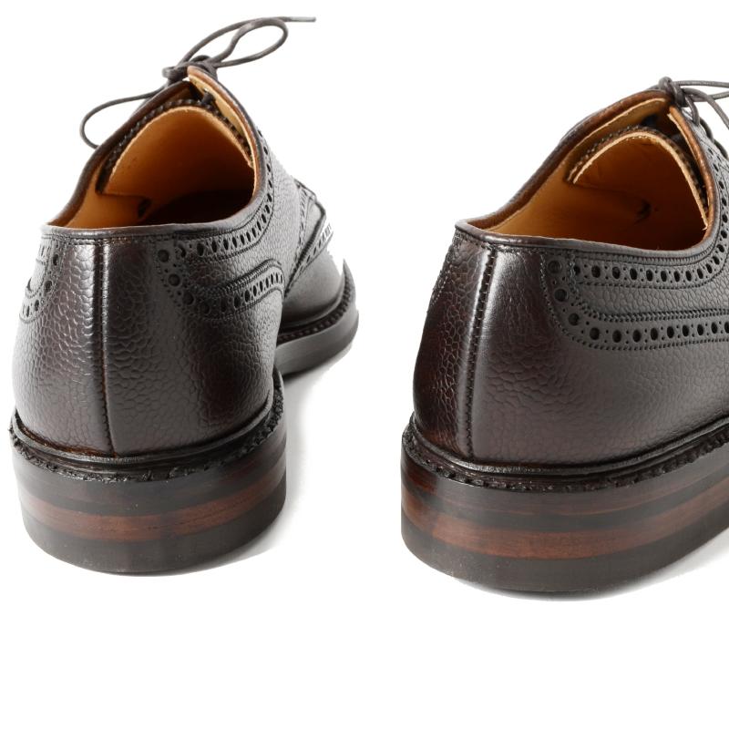 Crockett＆Jones クロケット＆ジョーンズ PEMBROKE SCOTCHGRAIN フルブローグ ダイナイトソール ダークブラウン