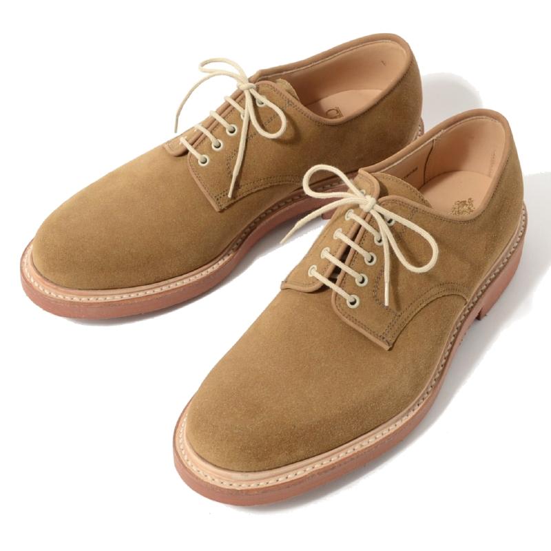 Crockett＆Jones クロケット＆ジョーンズ TENBY-21 CAMEL SUEDE  プレーントゥ キャメル スエード ラバーソール