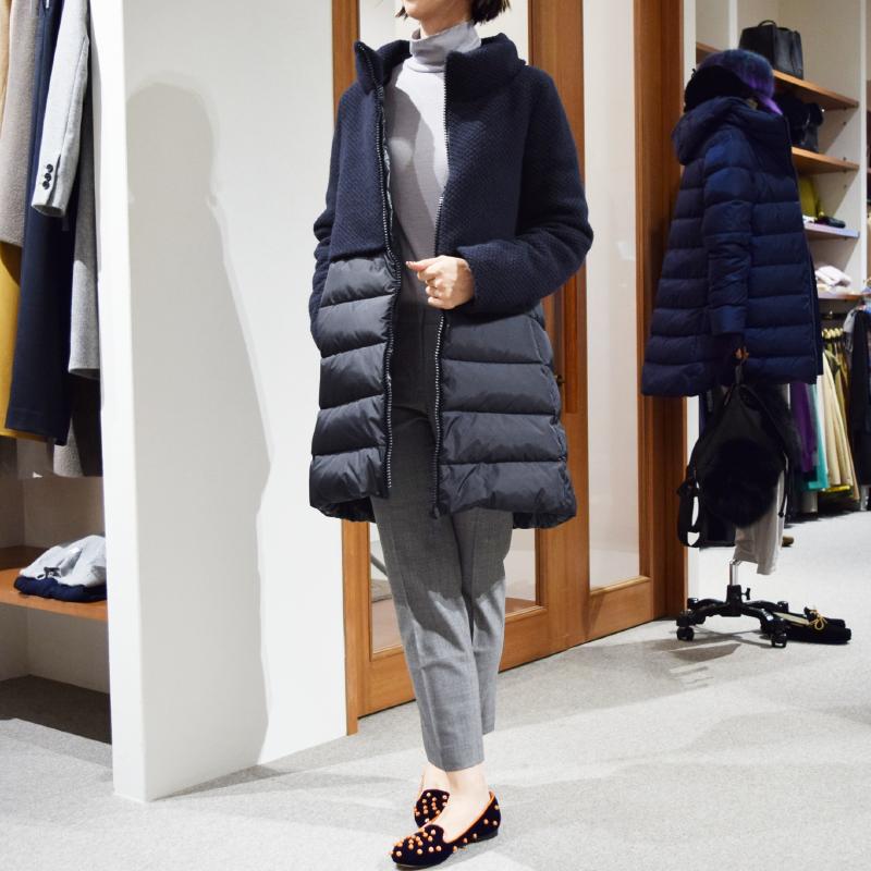HERNO レディース コート着用写真