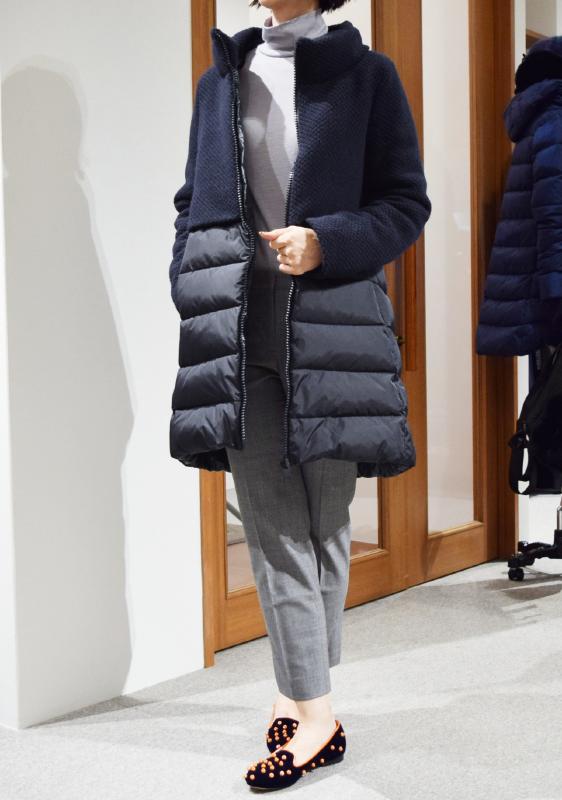 HERNO レディース コート着用写真