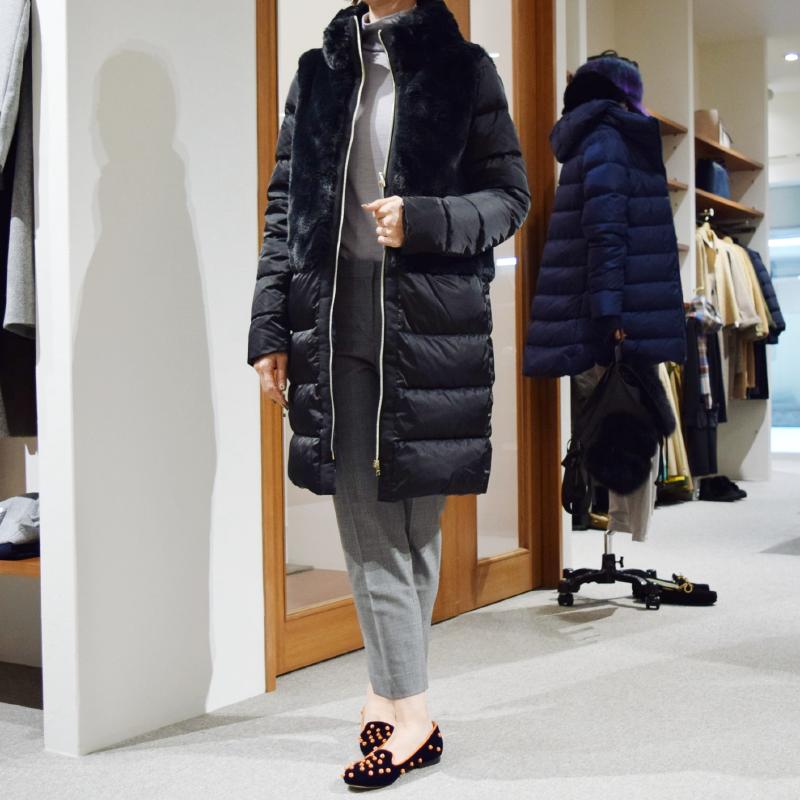 HERNO レディース コート着用写真