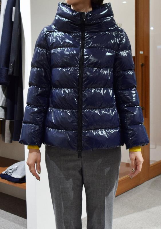 HERNO レディース ダウン着用写真