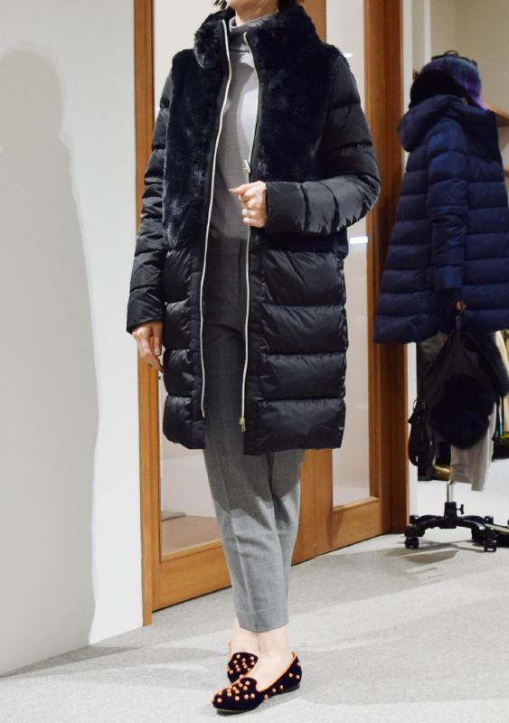 HERNO レディース コート着用写真