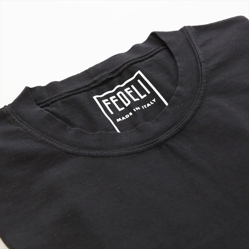 FEDELI【フェデーリ】Tシャツ クルーネック ガーメントダイ