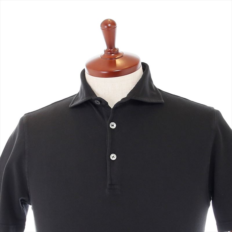 FEDELI【フェデーリ】 鹿の子 ポロシャツ ガーメントダイ コットン