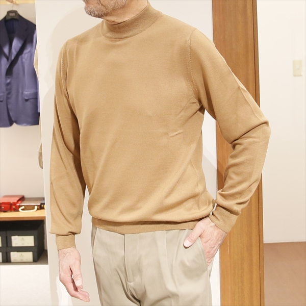 ながいち【極美品】グランサッソ12ゲージ 秋 冬 モックネック ニット2枚 GRAN SASSO（グラン サッソ）＞大人の冬の必需品。定番の12ゲージ