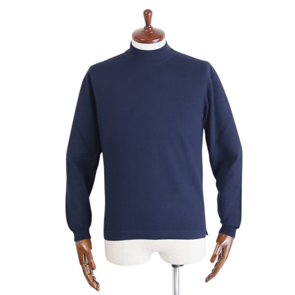 GRAN SASSO グランサッソ 12G ソフトコットン モックネック ニット 12