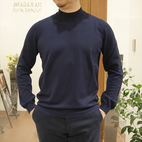 【美品48】GRAN SASSO / 12ゲージ モックネック ニット Gran Sasso セーター ニット GRAN SASSO / 12ゲージ モック