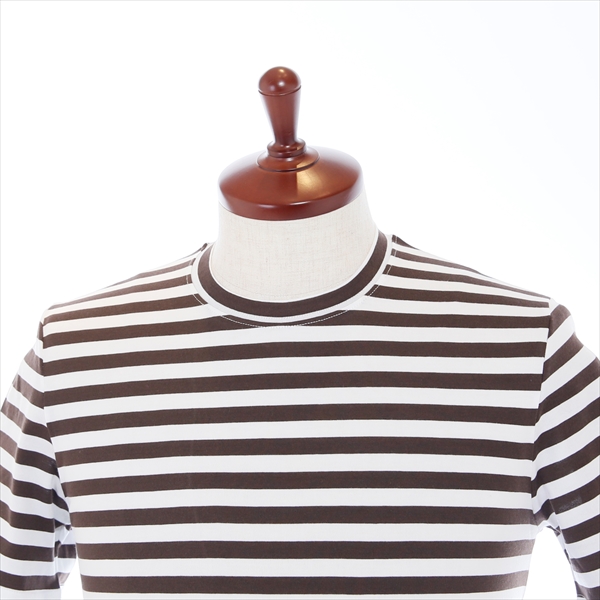 FEDELI フェデーリ ボーダーTシャツ クルーネック スーピマ