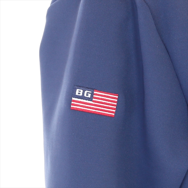 美品✨BRIEFING GOLF ジップアップフーディパーカー ネイビー BRIEFING - MENS WARM LOGO LINE PARKA / 3Dロゴ ストレッチ