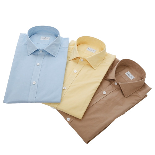 BAGUTTA バグッタ ラウンドカラー        シャツ 国内正規品 BAGUTTA バグッタ [春夏] コットンガーメントダイ シャツ ワイド