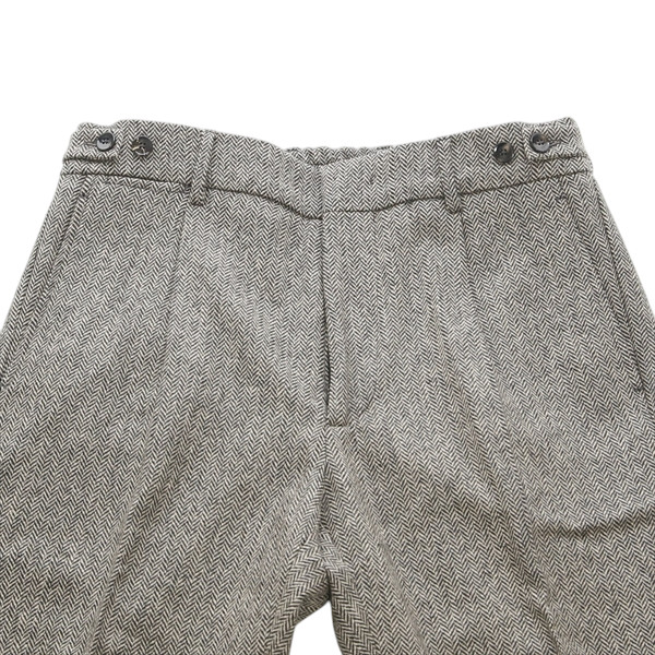 未使用に近い　ベルウィッチ　ブラウン　ウールツイード　ヘリンボーン　46 未使用に近い ベルウィッチ ブラウン ウールツイード ヘリンボーン 46