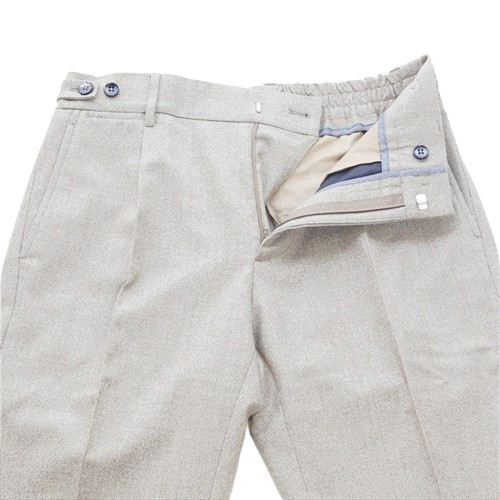 ◆【BERWICH(ベルウィッチ)/秋冬/コットンギャバジン2プリーツテーパードグルカパンツ (SCOTCH GURKHA-LR3000)】[brw2280111-44] BERWICH ベルウィッチ [秋冬] ウールコットンパンツ ピンチェック 1