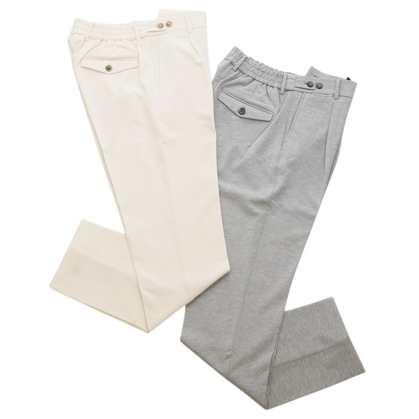 BERWICH ベルウィッチ ストレッチ ジャージー パンツ 1プリーツ シャーリング BERTO ベルト GT1001X