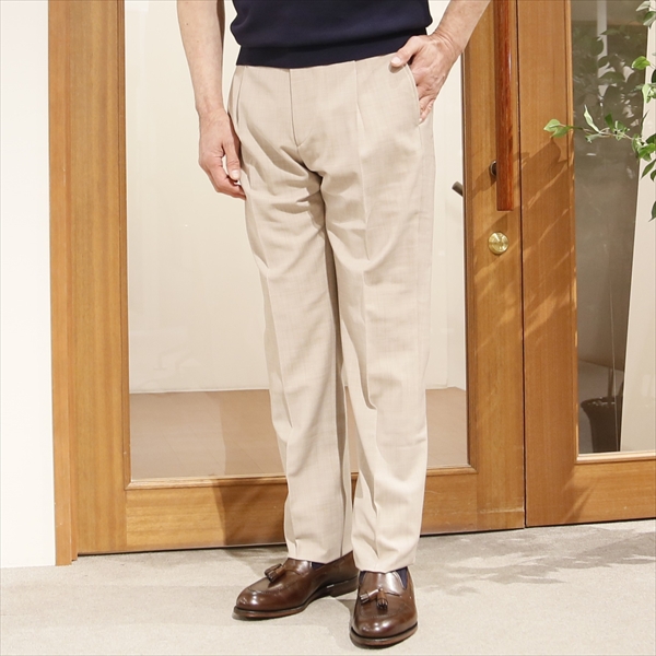 BERWICH ベルウィッチ [春夏] ストレッチウールパンツ 1プリーツ