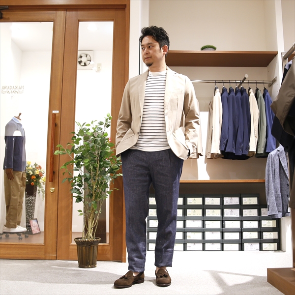 高知インター店】 J6276 美品 PT TORINO ストレッチパンツ イエロー系