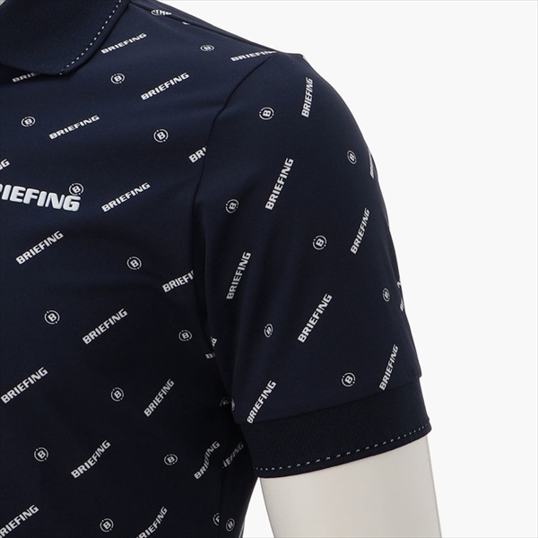 BRIEFING GOLF ブリーフィングゴルフ ポロシャツ モノグラム ロゴ MENS 