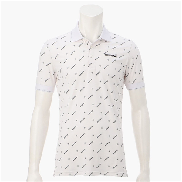 ⓂBRIEFING GOLF ブリーフィングゴルフ カレッジポロ ホワイト ブリーフィング BRIEFING 日本正規品 ブリーフィング ゴルフ
