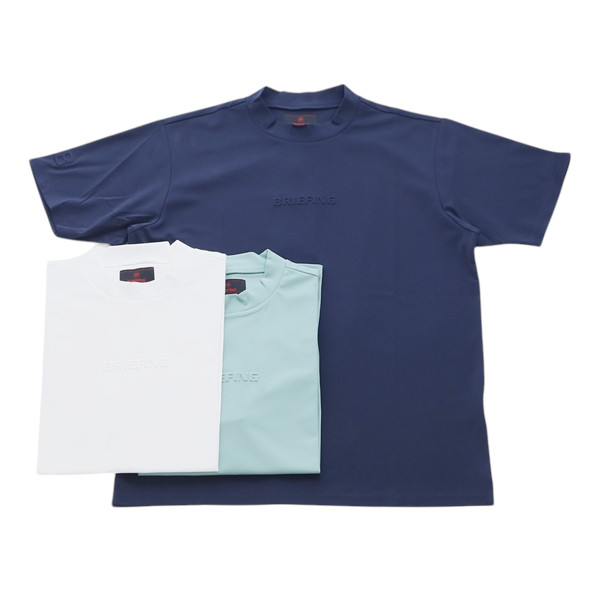 BRIEFING GOLF ブリーフィングゴルフ ハイネックシャツ ミニ3Dロゴ ストレッチ リラックスフィット MENS MINI 3D LOGO HIGHNECK RF BRG251M40