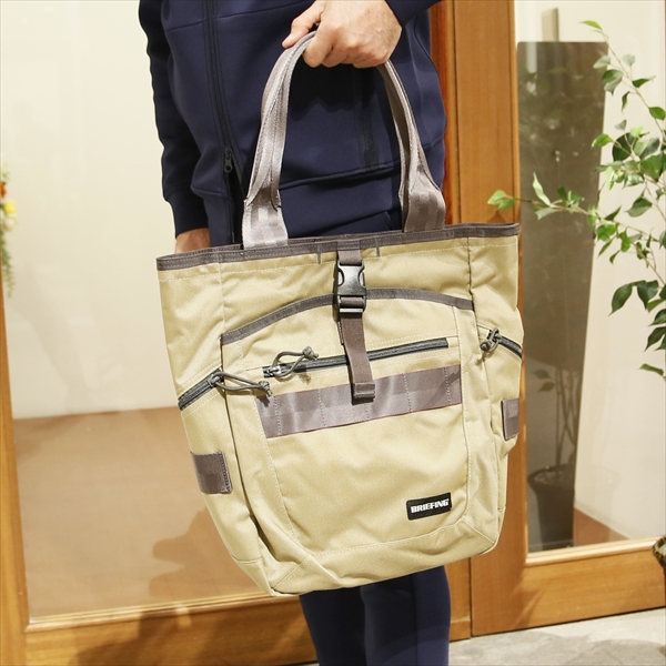 BRIEFING GOLF ブリーフィングゴルフ トールトートバッグ タン TURF