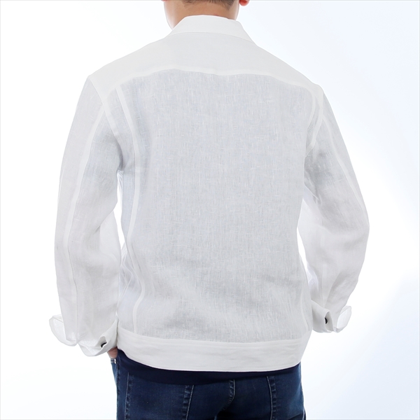 BAGUTTA バグッタ [春夏] ウォッシュドリネン シャツブルゾン 3rd