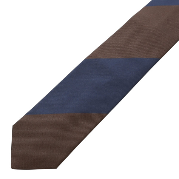 FRANCO BASSI フランコバッシ シルク 段落ちストライプ タイ FB37S A