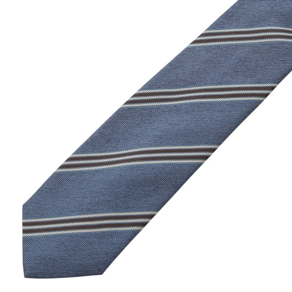 FRANCO BASSI フランコバッシ シルク レジメンタルストライプ タイ FB37S C