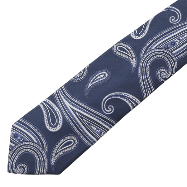 FRANCO BASSI フランコバッシ ジャガードペイズリー シルク タイ FB37S E