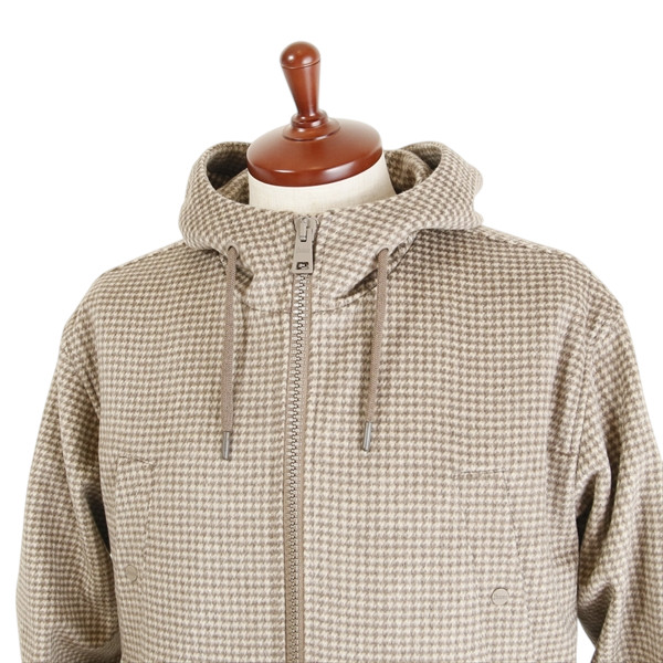 HERNO ヘルノ　ブルゾン　カシミヤ　ダウン レディース カシミヤ シルク モノグラム Aシェイプ シャンティイ
