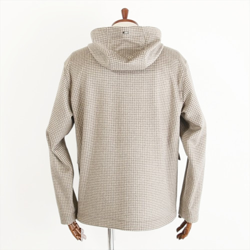 タグ付HERNO RESORT シルクカシミアフーデッドブルゾン 48 ベージュ タグ付HERNO RESORT シルクカシミアフーデッドブルゾン 48 ベージュ