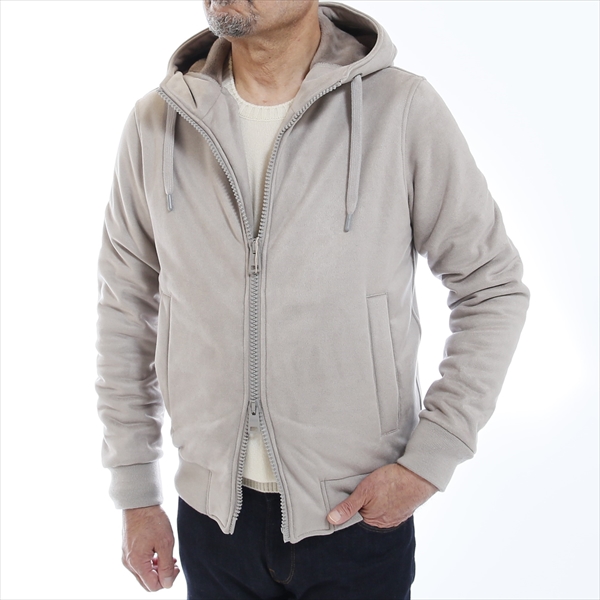 HERNO ゴートスエードレザーコンビネーション ハイネックジップアップブルゾン HERNO ゴートスエードレザーコンビネーション ハイネックジップアップ