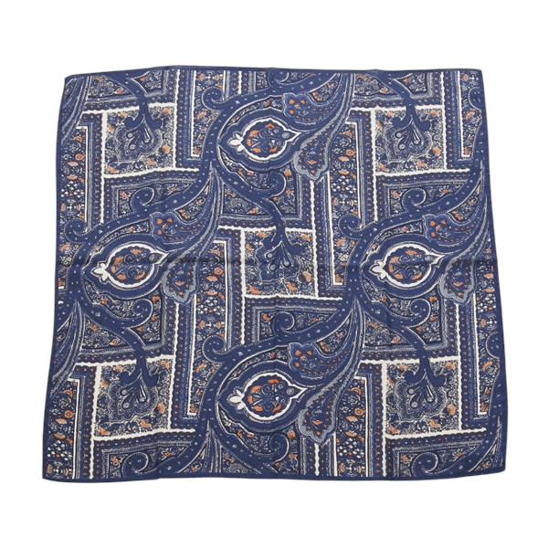 VINCENZO MIOZZA ヴィンセンツォ・ミオッツァ カシミヤシルク スカーフ ネッカチーフ ペイズリー 65cm×65cm JF049495