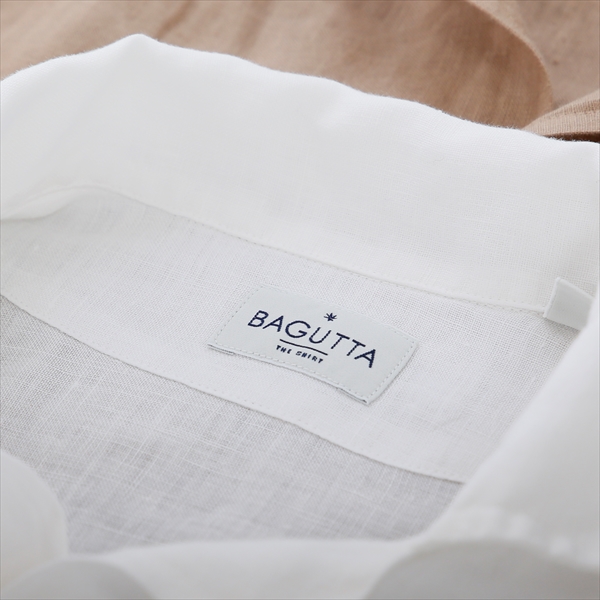 BAGUTTA バグッタ [春夏] オープンカラーシャツ ウォッシュドリネン