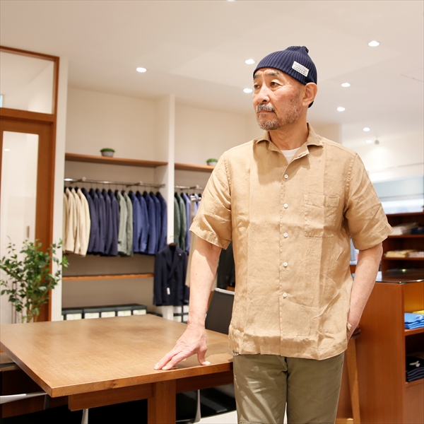 【極美品】BAGUTTA NEW MAUI GMT リネンオープンカラーシャツ Bagutta シャツ ブラウス BAGUTTA NEW MAUI GMT リネン オープン