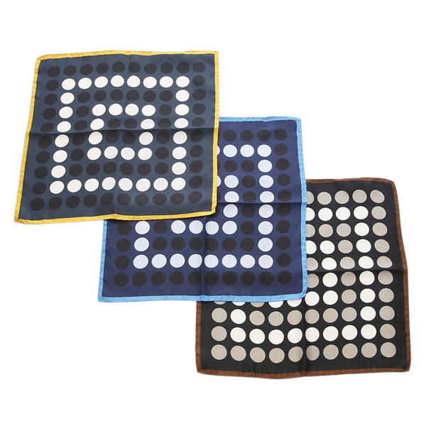 MONTURE モンチュール シルク ポケットチーフ ドット MON/CHI37S BCD