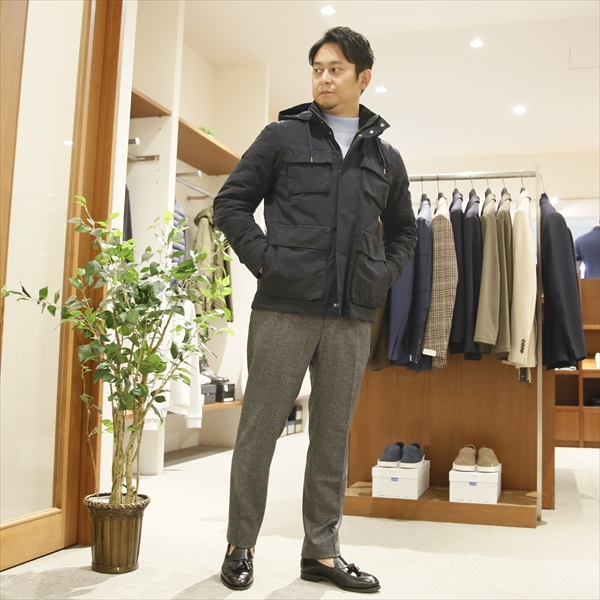 早い者勝ち❗️【新品未使用】HERNO　ヘルノ　ブルゾン HERNO ヘルノ [秋冬] M-65 ワックスコットン ブルゾン ダウン