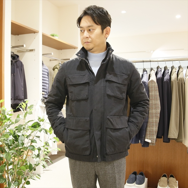 〈新品、未使用品〉HERNO ヘルノ ブルゾン M-65 サイズ44 楽天市場】ヘルノ フィールドジャケット ブルゾン M-65 スタンド