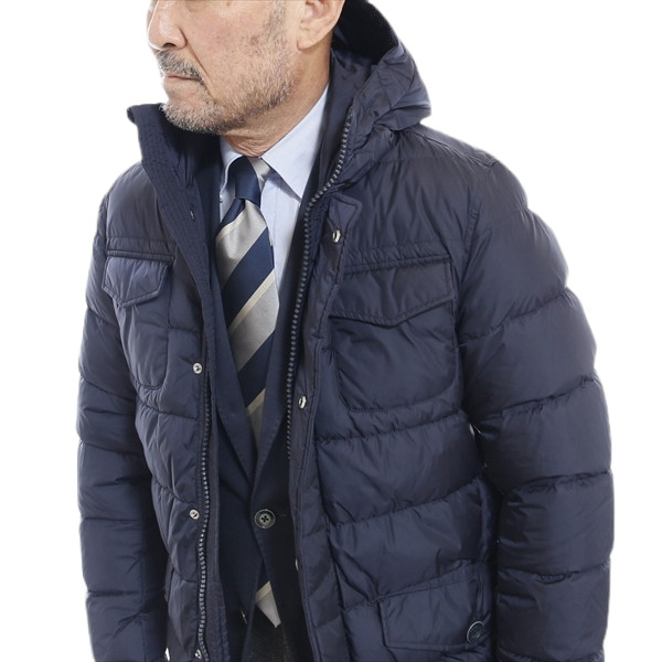 HERNO ヘルノ　POLAR TECH 4ポケットフードダウンジャケット BEAMS F（ビームスF）HERNO / POLAR TECH 4ポケットフードダウン