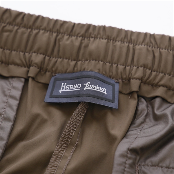 HERNO ヘルノ LAMINAR ラミナー [春夏] ストレッチナイロン パンツ 1プリーツ ドローコード シャーリング 撥水 PT00001UL
