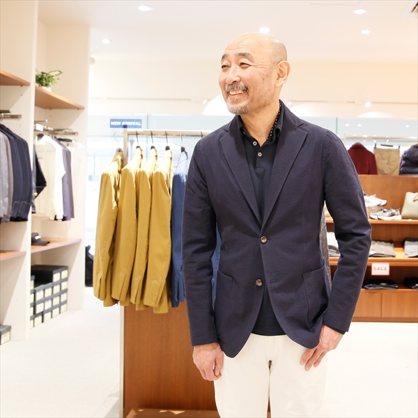 BAGUTTA バグッタ [春夏] ジャケット シアサッカー ストレッチ 2B RICK_GL1