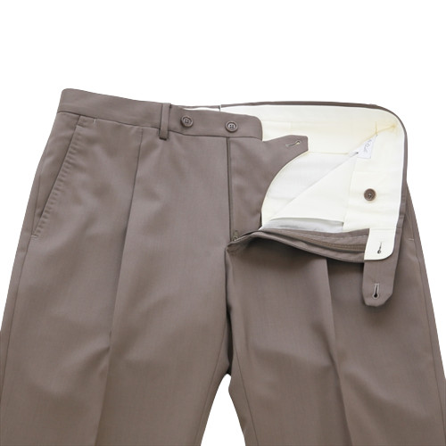 De Petrillo デ ペトリロ [春夏] スーツ ウール ブラウングレー 1